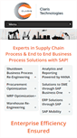 Mobile Screenshot of claristechnologies.com
