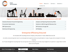 Tablet Screenshot of claristechnologies.com